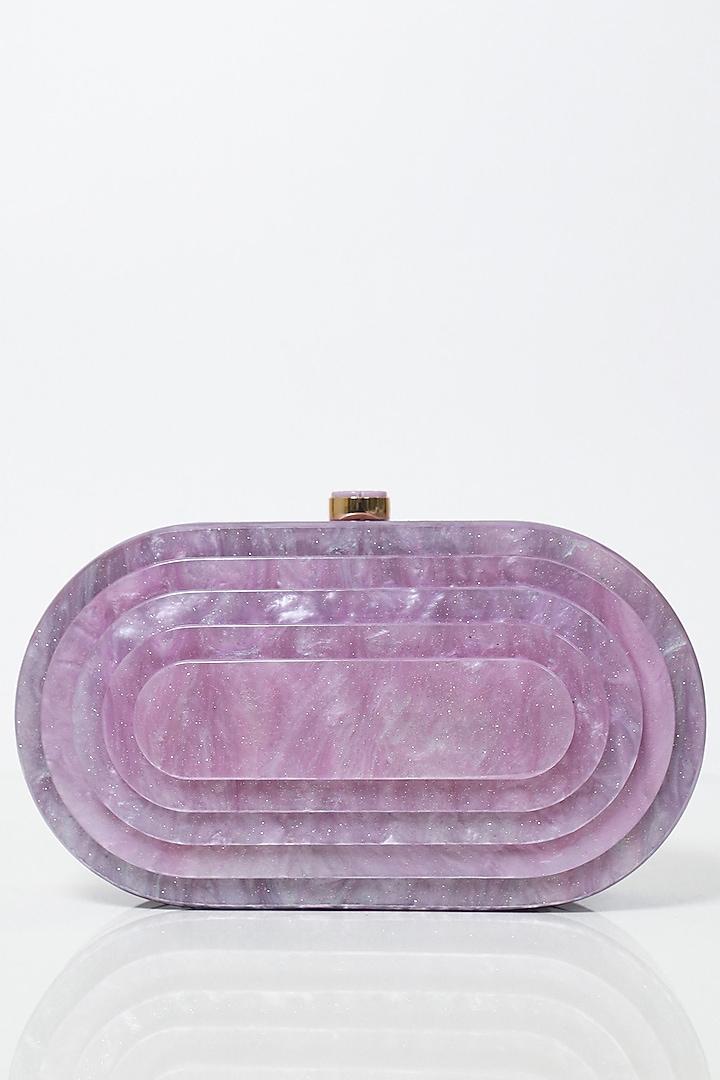 Purple Acrylic Clutch by Be Chic at Pernia's Pop Up Shop