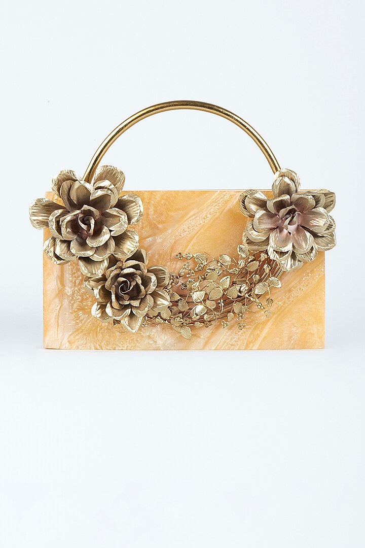 Honey Resin Hand-Poured Clutch by Be Chic