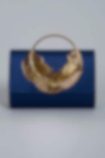 Blue Satin Clutch by Be Chic