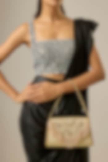 Gold Soft Velvet Clutch by Be Chic at Pernia's Pop Up Shop