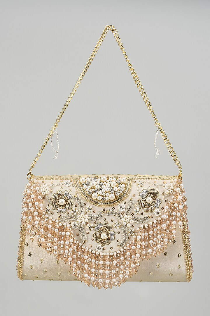 Gold Soft Velvet Clutch by Be Chic at Pernia's Pop Up Shop