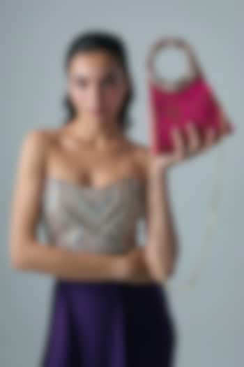 Rani Pink Brocade Sling Bag by Be Chic at Pernia's Pop Up Shop
