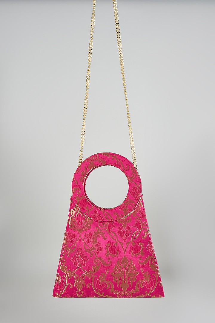 Rani Pink Brocade Sling Bag by Be Chic at Pernia's Pop Up Shop