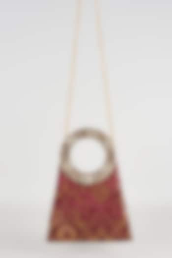Maroon Brocade Sling Bag by Be Chic at Pernia's Pop Up Shop
