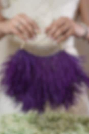 Purple Satin Clutch by Be Chic at Pernia's Pop Up Shop