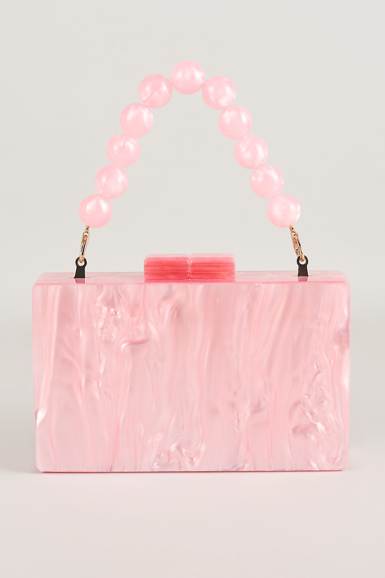 Be Chic Pink Resin Handbag