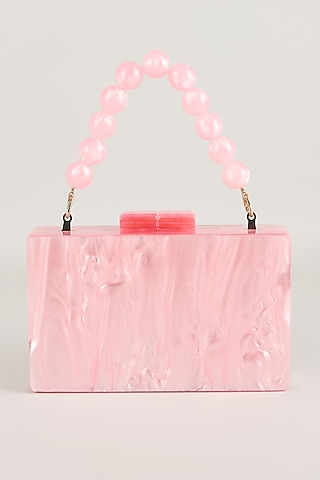 Pink Resin Handbag by Be Chic