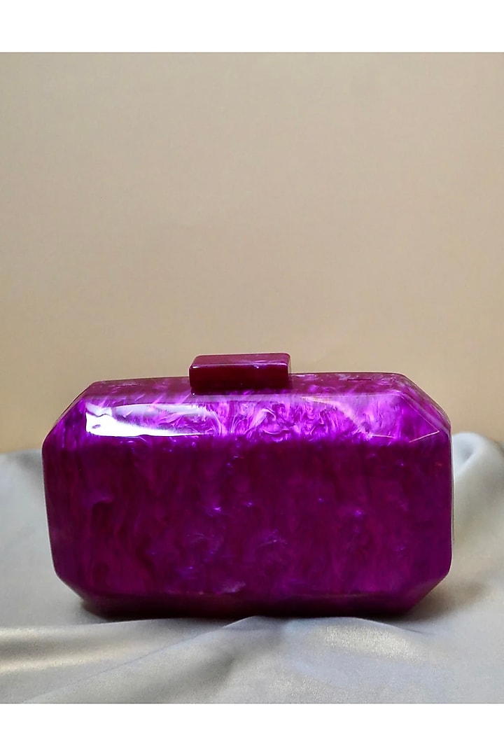 Fuchsia Pink Acrylic Clutch by Be Chic at Pernia's Pop Up Shop