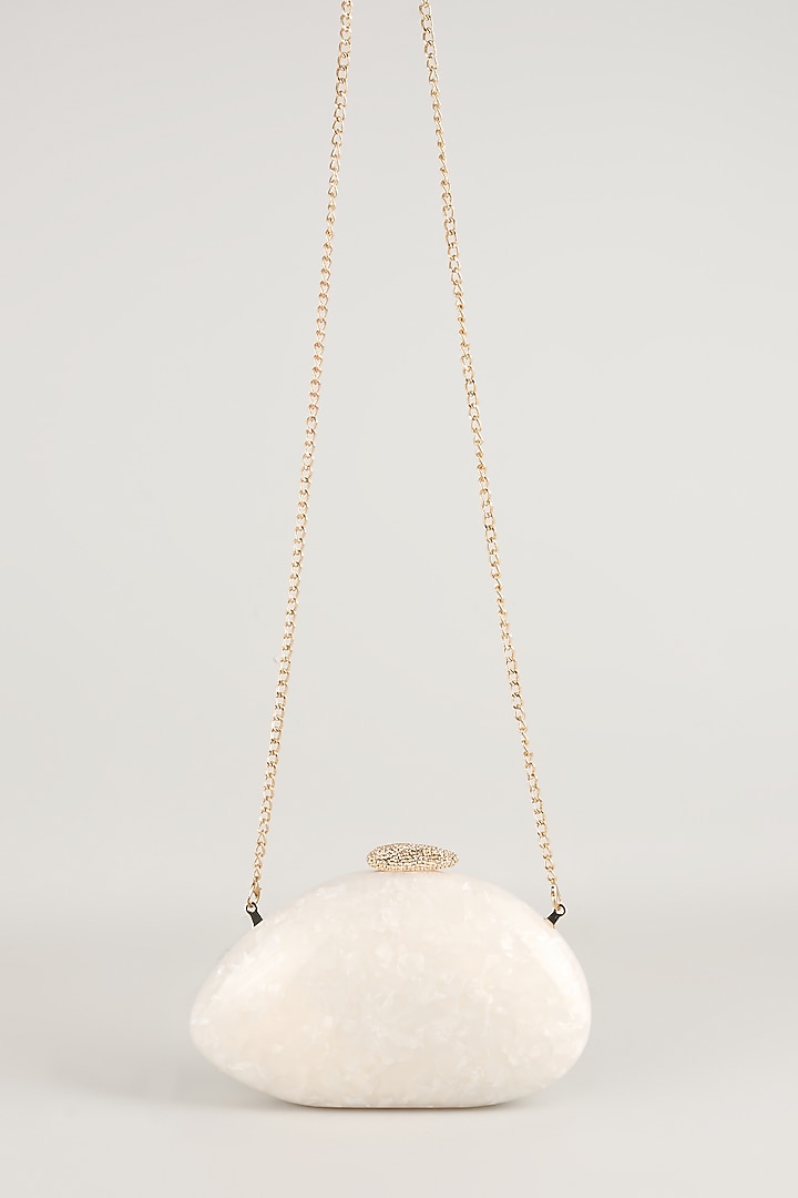 Ice White Resin Sling Bag by Be Chic at Pernia's Pop Up Shop