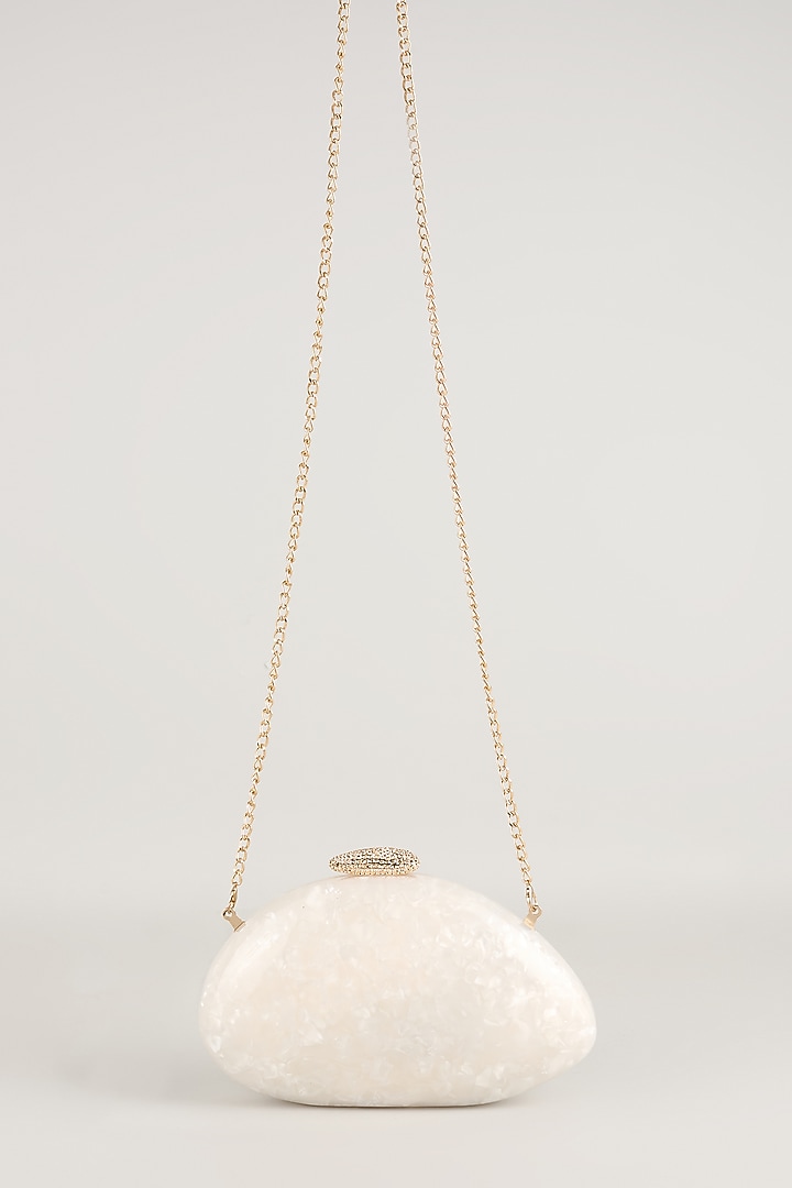 Ice White Resin Sling Bag by Be Chic at Pernia's Pop Up Shop