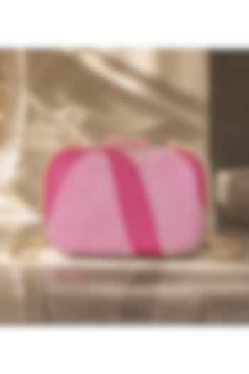 Pink Acrylic Crystal Embellished Ripple Clutch by Be Chic at Pernia's Pop Up Shop