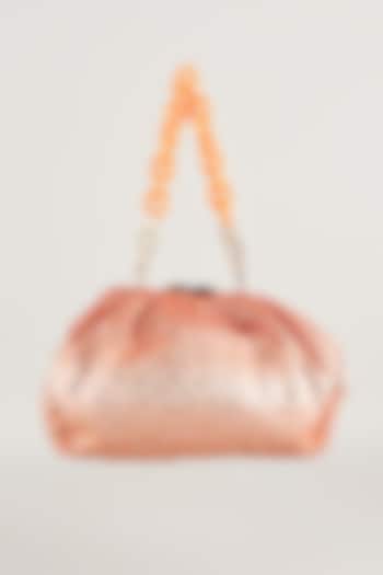 Orange Satin Potli Bag by Be Chic at Pernia's Pop Up Shop