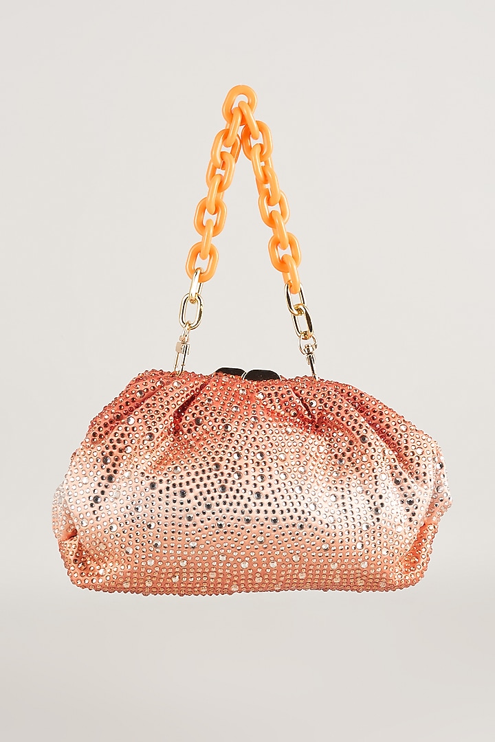 Orange Satin Potli Bag by Be Chic at Pernia's Pop Up Shop