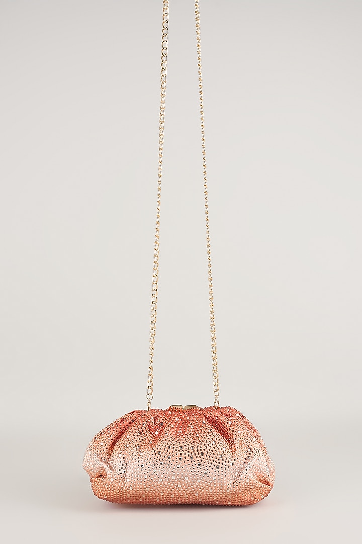 Orange Satin Potli Bag by Be Chic at Pernia's Pop Up Shop