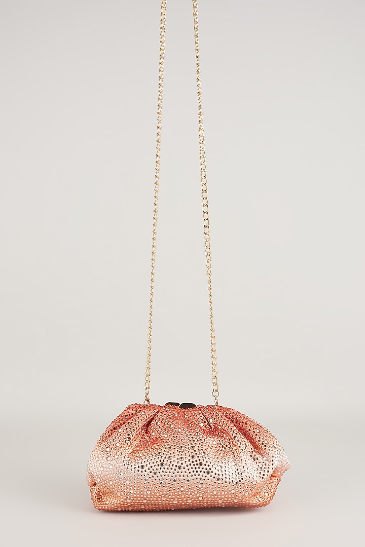 Orange Satin Potli Bag by Be Chic at Pernia's Pop Up Shop