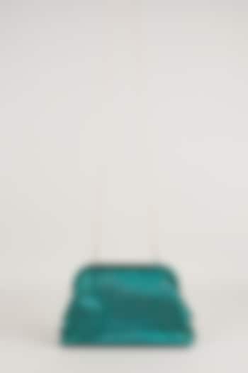 Green Satin Potli Bag by Be Chic at Pernia's Pop Up Shop