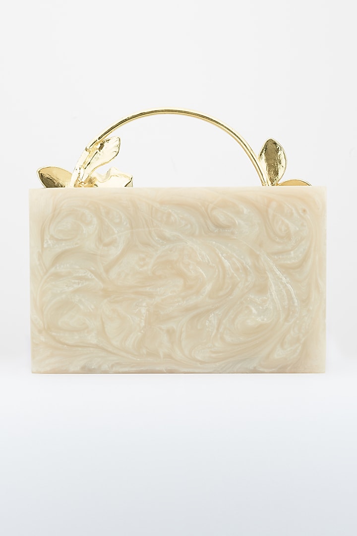 Golden Pearl Resin Handcrafted Clutch by Be Chic at Pernia's Pop Up Shop