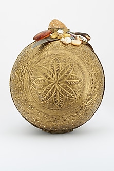 Dull Golden Brass Clutch by Be Chic-ACCESSORIES AS GIFTS