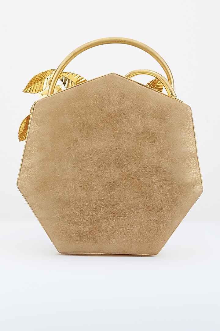 Golden Crystals Embellished Clutch by Be Chic at Pernia's Pop Up Shop