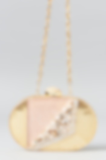 Gold Brass Clutch by Be Chic