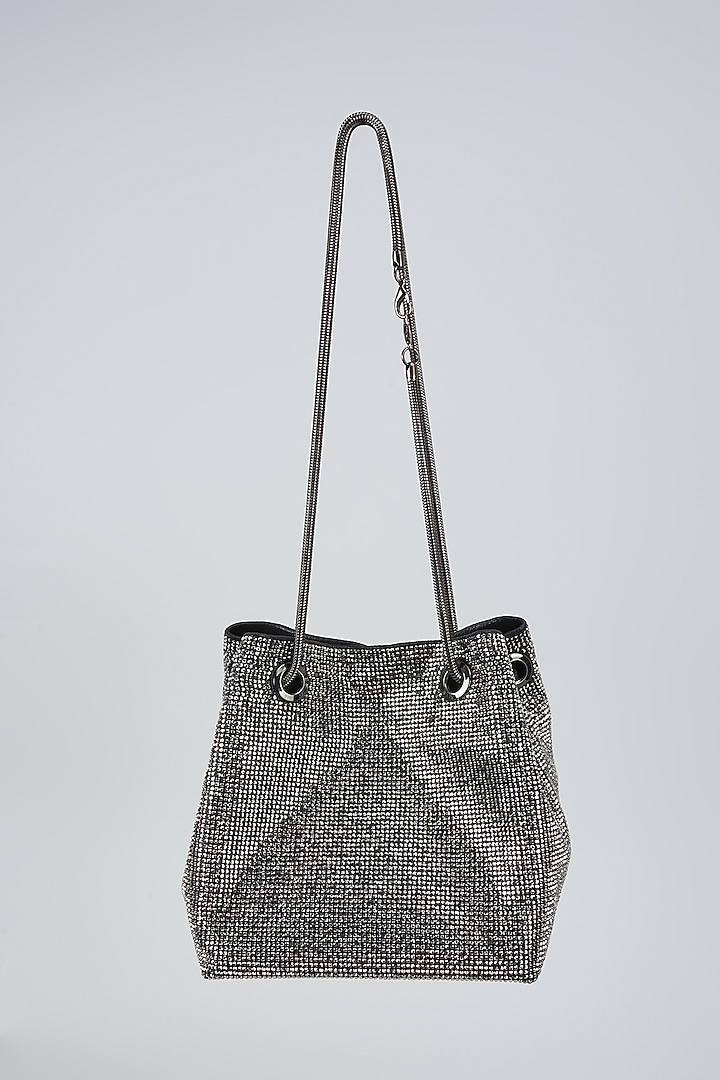 Grey Satin Bag by Be Chic at Pernia's Pop Up Shop