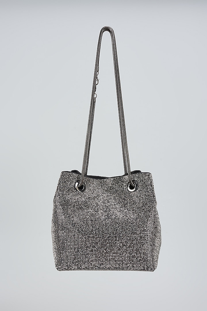 Grey Satin Bag by Be Chic at Pernia's Pop Up Shop