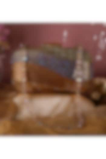 Gold Metal Crystal Clutch by Be Chic at Pernia's Pop Up Shop