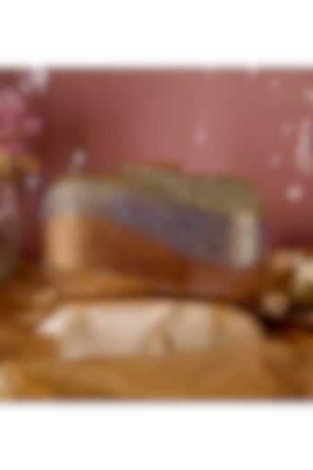 Gold Metal Crystal Clutch by Be Chic at Pernia's Pop Up Shop