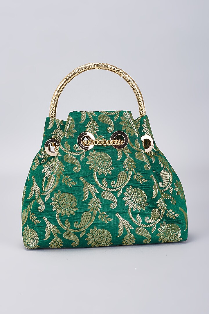 Brookki Resin Chain Mini Bucket Bag Dk-Green