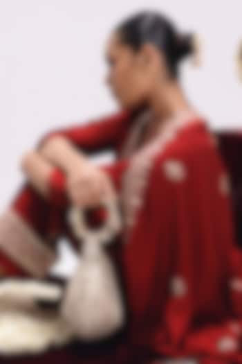 Gold Brocade Kundan Embellished Potli by Be Chic at Pernia's Pop Up Shop