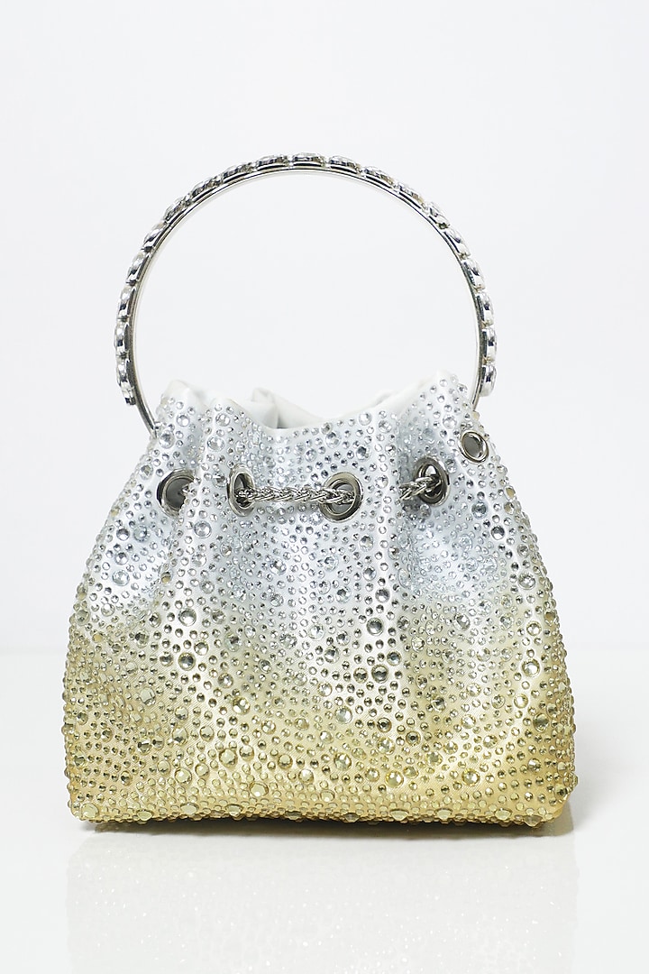 Gold Crystal Potli by Be Chic at Pernia's Pop Up Shop