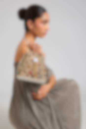 Gold Korean Silk Bucket Bag by Be Chic at Pernia's Pop Up Shop