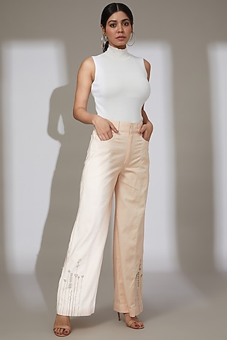 Buy Pink Palazzo Pants for Women Online in India - Indya