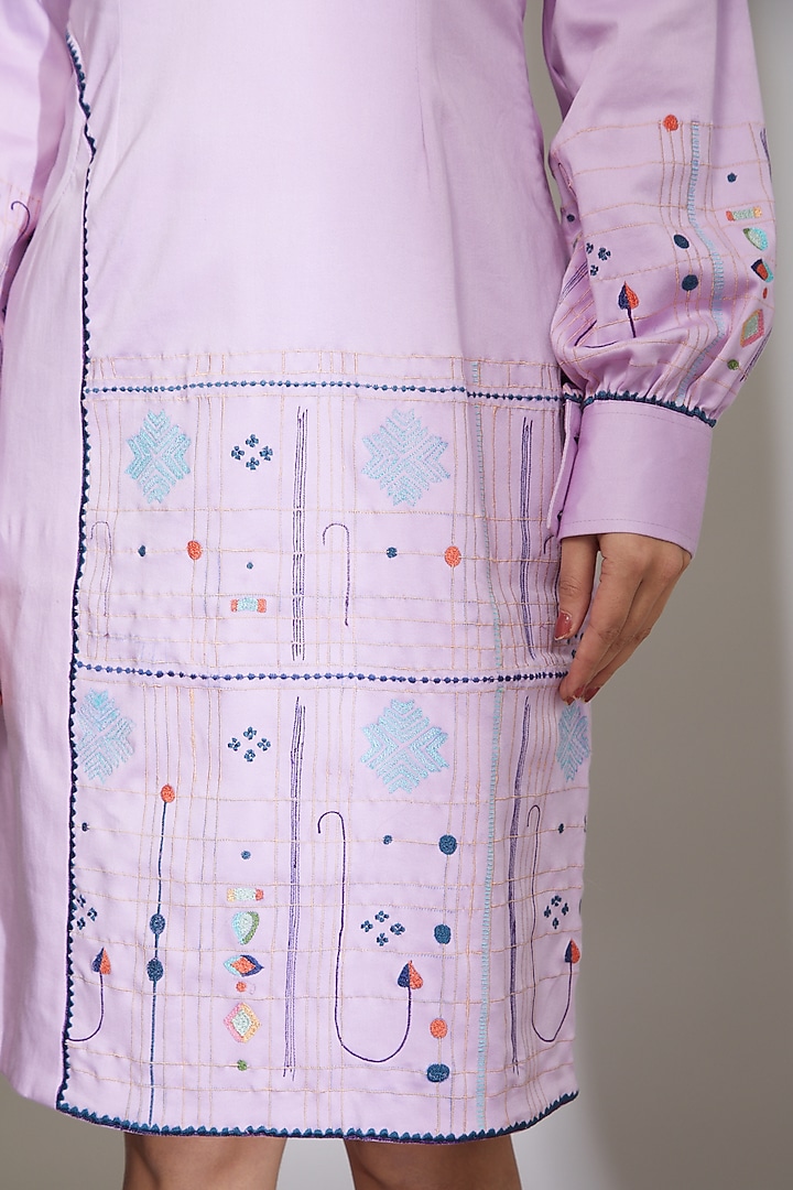 Lavender Embroidered Summer Dress by Beejoliyo at Pernia's Pop Up Shop