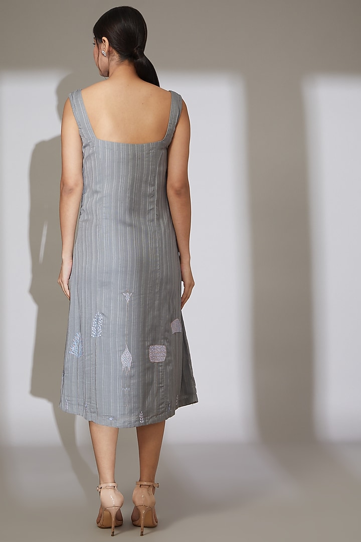 Charcoal Grey Soy Fabric A-line Summer Dress by Beejoliyo at Pernia's Pop Up Shop