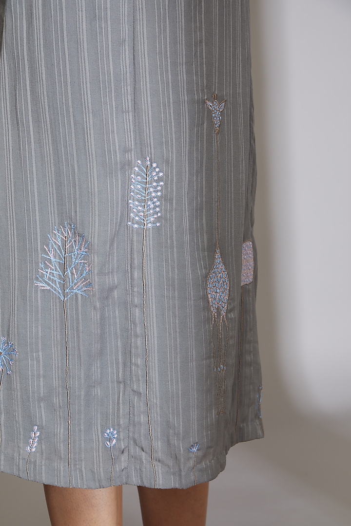 Charcoal Grey Soy Fabric A-line Summer Dress by Beejoliyo at Pernia's Pop Up Shop