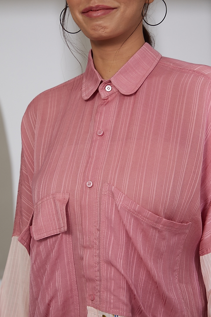 Onion Pink Soy Fabric Shirt by Beejoliyo at Pernia's Pop Up Shop
