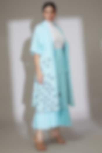 Blue Corn Fabric Skirt Set by Beejoliyo