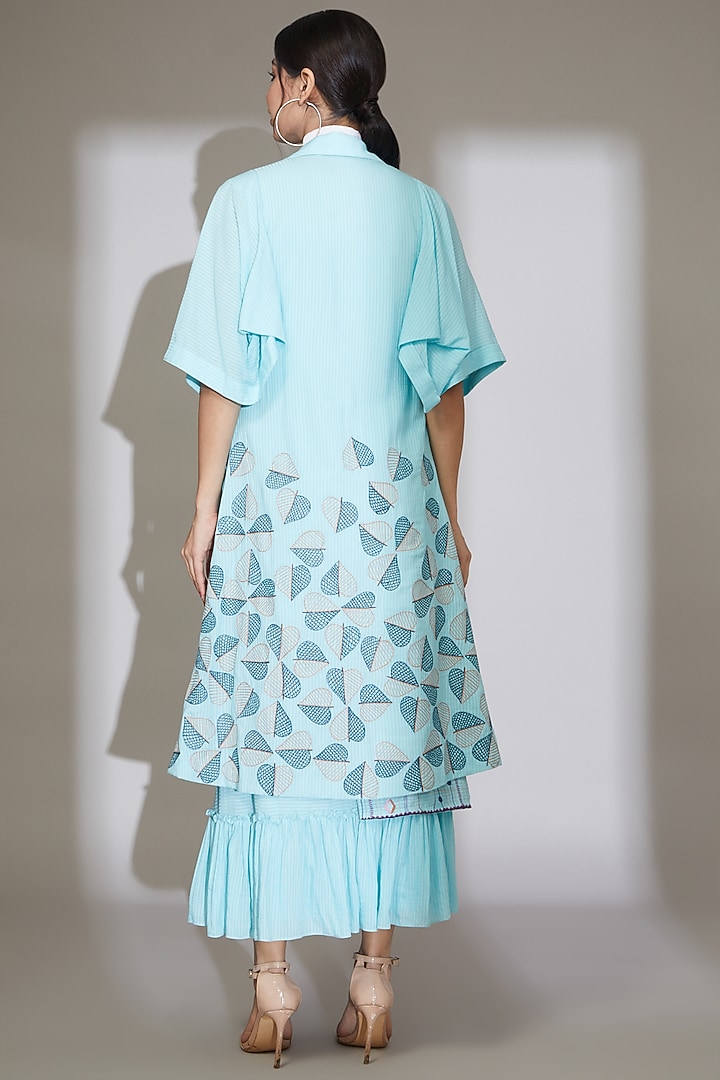 Blue Corn Fabric Skirt Set by Beejoliyo at Pernia's Pop Up Shop