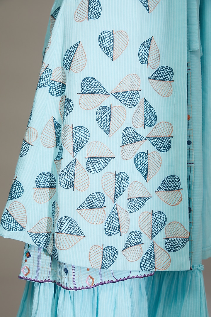 Blue Corn Fabric Skirt Set by Beejoliyo at Pernia's Pop Up Shop