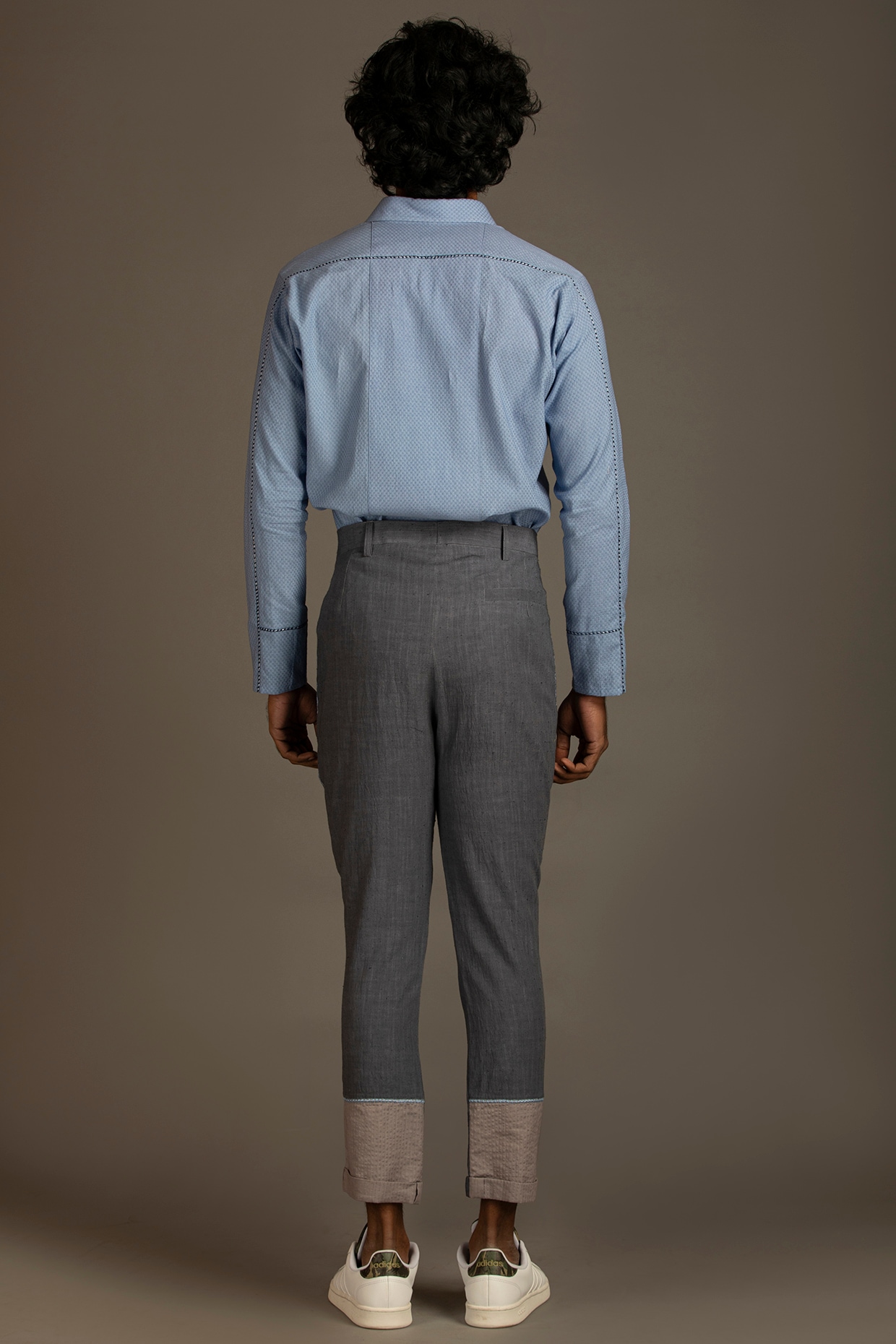 Charcoal Grey Slim Fit Pants for Men  Swet Tailor
