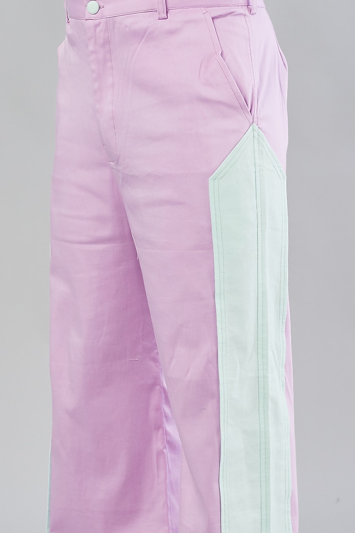 Lavender Embroidered Blazer Set by Beejoliyo Men at Pernia's Pop Up Shop