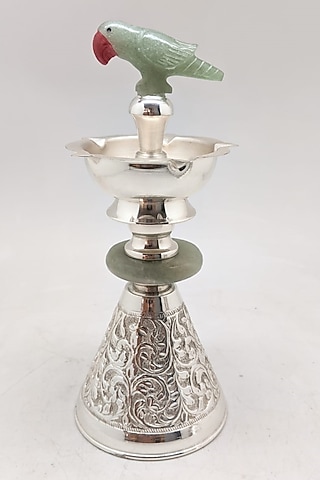 Silver Plated Parrot Dia by Bespoke Home Jewels