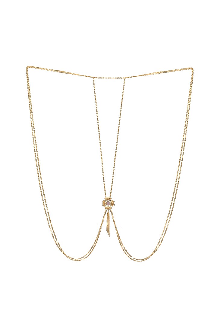 Matte Gold Finish Body Chain by Belsi'S Jewellery at Pernia's Pop Up Shop