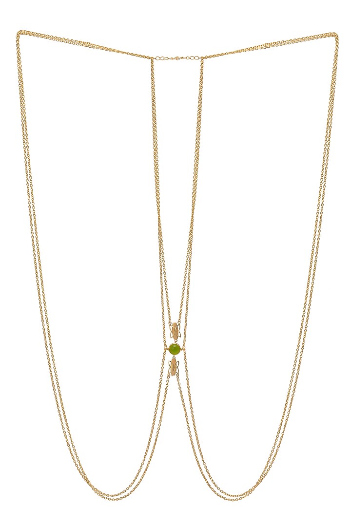 Matte Gold Finish Body Chain by Belsi'S Jewellery