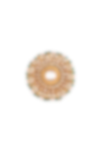 Gold Finish Bead & Kundan Ring by Belsi's Jewellery at Pernia's Pop Up Shop