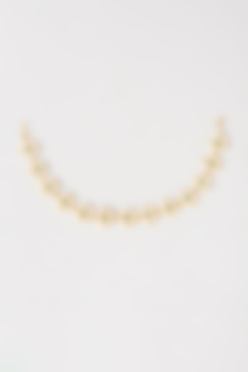 Micro Gold Finish Kundan Polki & Pearl Sheeshphool by Belsi's Jewellery