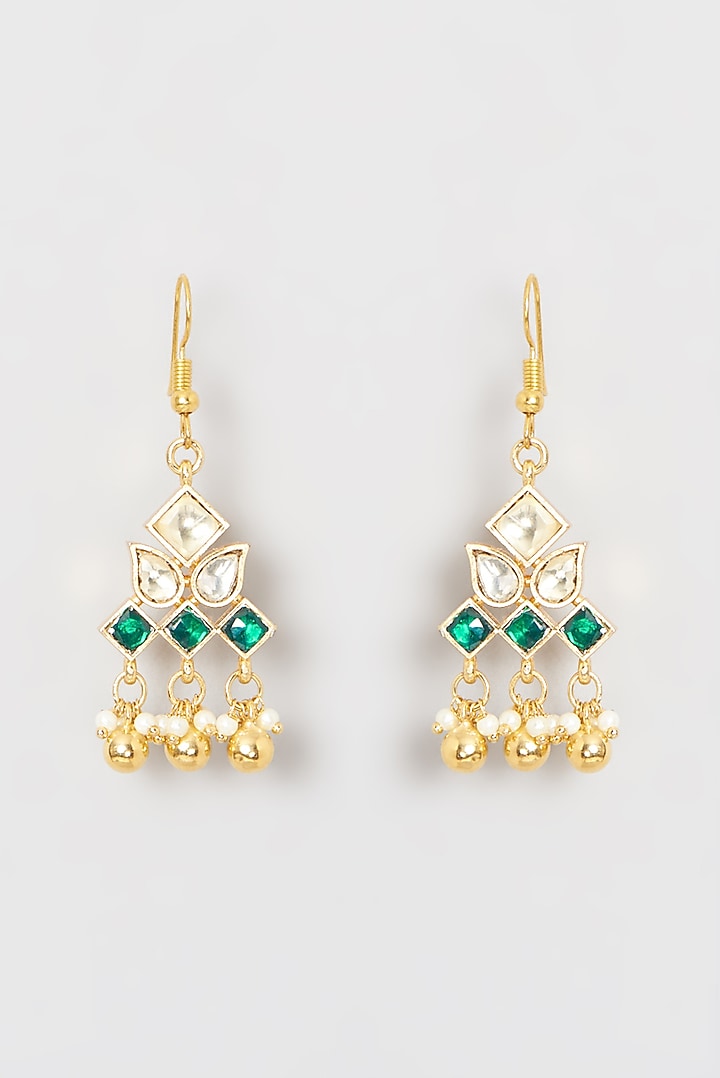 Gold Finish Kundan Polki & Pearl Necklace Set by Belsi's Jewellery at Pernia's Pop Up Shop