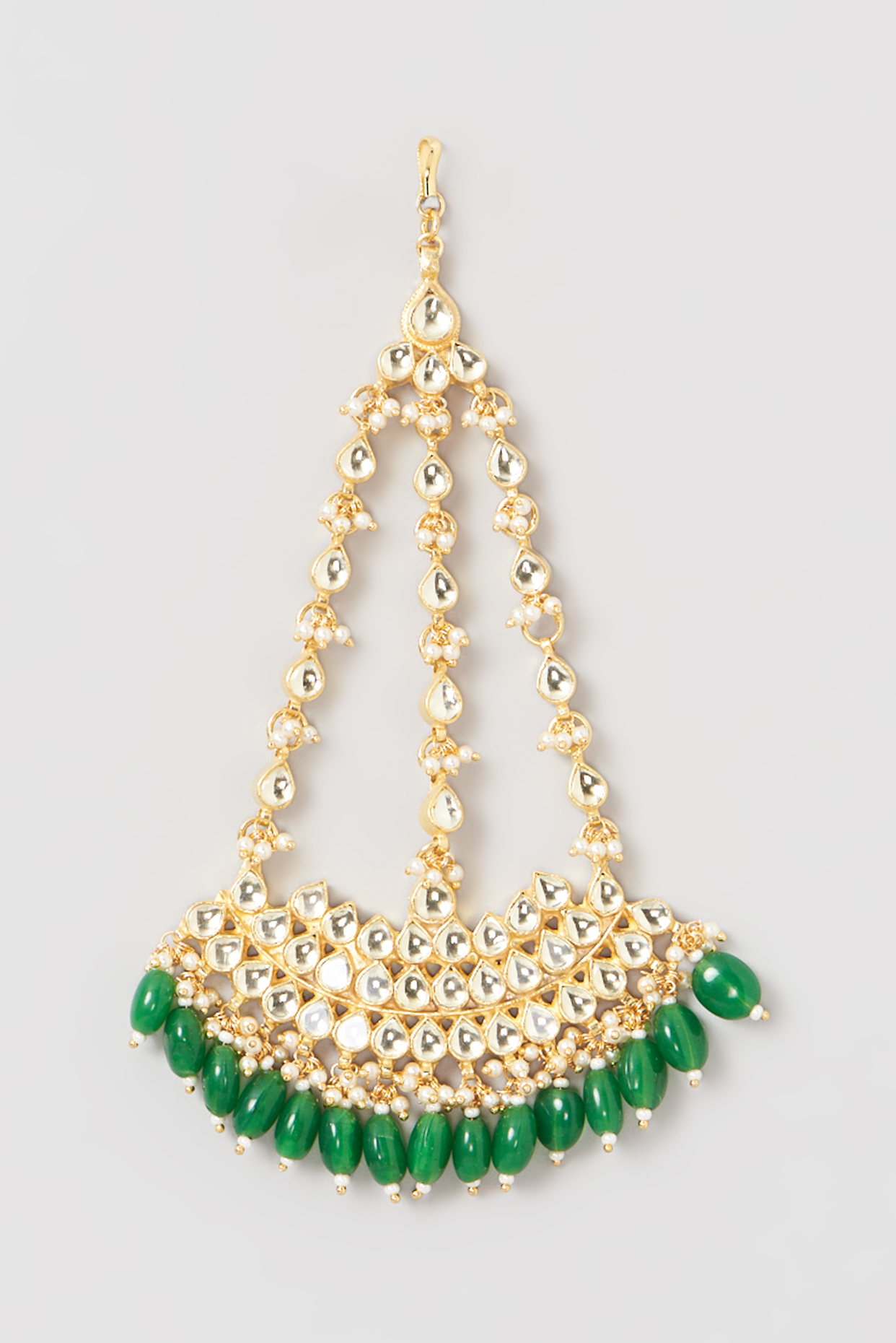 Gold Finish Kundan Polki Pasa by Belsi's Jewellery