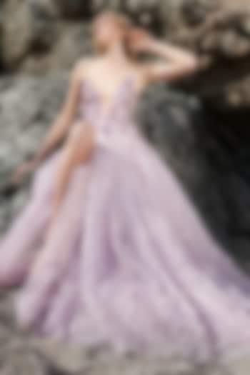 Pink Swiss Net Bridal Gown by Bennu Sehgal at Pernia's Pop Up Shop